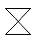 The Lakota Symbol for Sun Earth, Two opposing Triangles layed out horizontal
