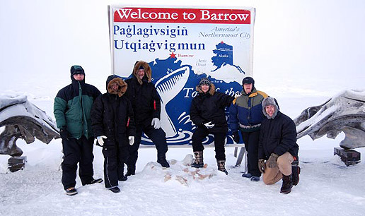 Top of the World image with the NASA�s Sun Earth Connection Education team, who developed the education and public outreach for the Polar Gateway Conference.